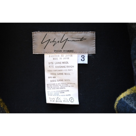 Yohji Yamamoto - AW02 Wool Flannel Dual-Zip Plaid Shirt/Jacket - Picture 9 of 15